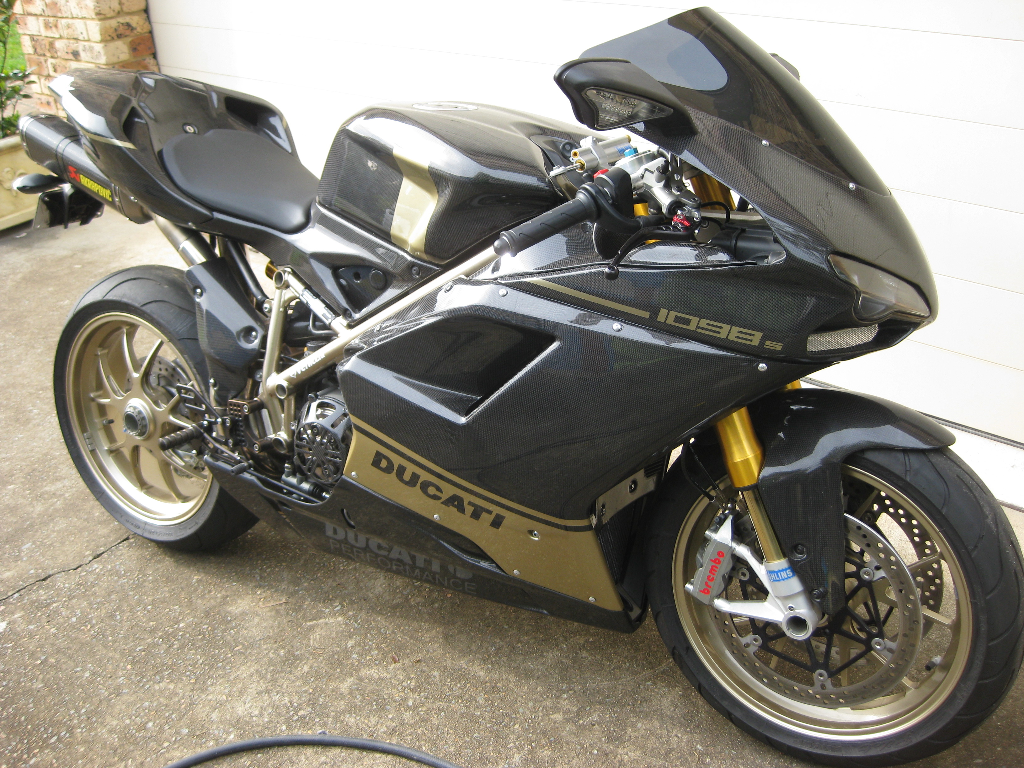 Ducati 1098S tricolore full carbon kit